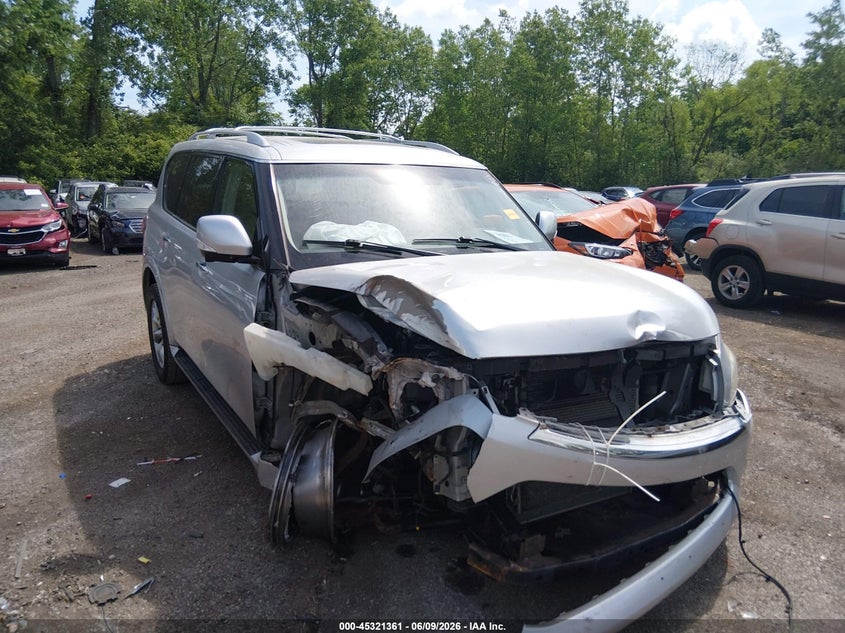 2012 Infiniti Qx56 VIN JN8AZ2NE7C9016954 IAAI salvage auction — FRONT END, Salvage Title, sold $1,150 on 2026-07-14 (photo 1)