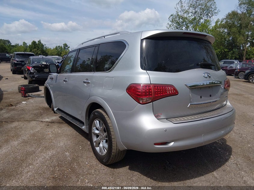 2012 Infiniti Qx56 VIN JN8AZ2NE7C9016954 IAAI salvage auction — FRONT END, Salvage Title, sold $1,150 on 2026-07-14 (photo 3)