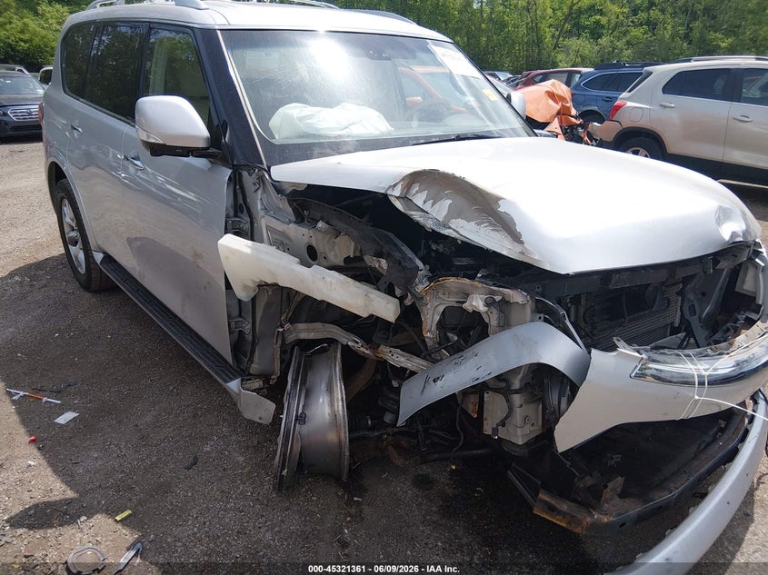 2012 Infiniti Qx56 VIN JN8AZ2NE7C9016954 IAAI salvage auction — FRONT END, Salvage Title, sold $1,150 on 2026-07-14 (photo 6)