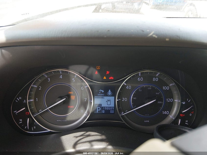 2012 Infiniti Qx56 VIN JN8AZ2NE7C9016954 IAAI salvage auction — FRONT END, Salvage Title, sold $1,150 on 2026-07-14 (photo 7)