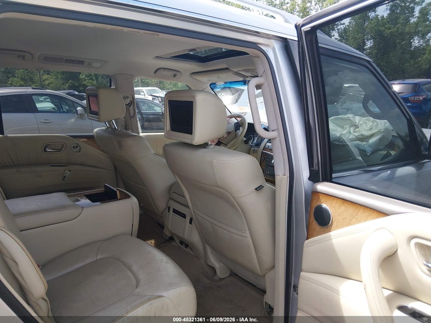 2012 Infiniti Qx56 VIN JN8AZ2NE7C9016954 IAAI salvage auction — FRONT END, Salvage Title, sold $1,150 on 2026-07-14 (photo 8)