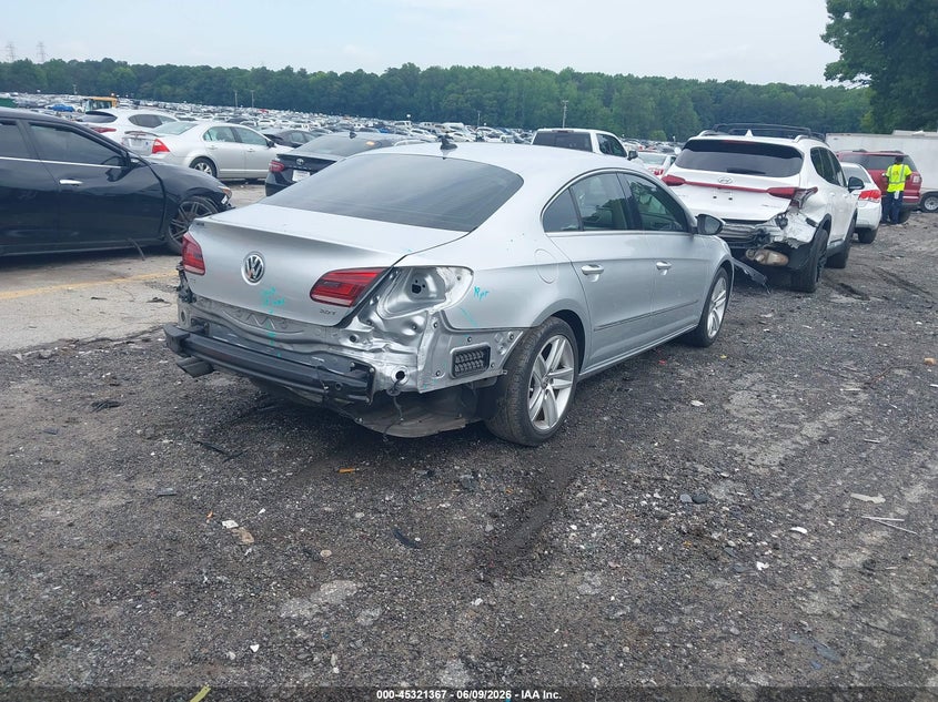 2013 Volkswagen Passat cc VIN WVWBN7AN5DE560375 IAAI salvage auction — LEFT REAR, Salvage Title, sold $1,600 on 2026-07-15 (photo 4)