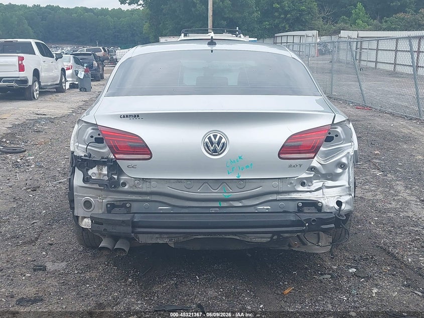 2013 Volkswagen Passat cc VIN WVWBN7AN5DE560375 IAAI salvage auction — LEFT REAR, Salvage Title, sold $1,600 on 2026-07-15 (photo 6)