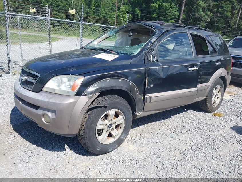 2003 Kia Sorento VIN KNDJD733535043831 IAAI salvage auction — ROLLOVER, Salvage (Mississippi), sold $225 on 2026-07-10 (photo 2)