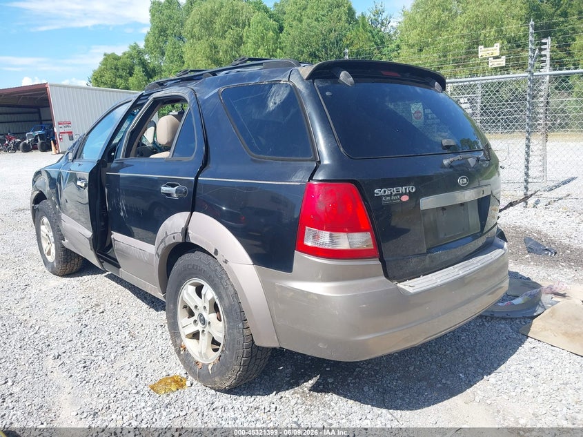 2003 Kia Sorento VIN KNDJD733535043831 IAAI salvage auction — ROLLOVER, Salvage (Mississippi), sold $225 on 2026-07-10 (photo 3)
