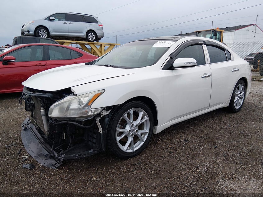2012 Nissan Maxima VIN 1N4AA5AP8CC830499 IAAI salvage auction — FRONT END, Clear (Indiana), sold $1,100 on 2026-07-29 (photo 2)