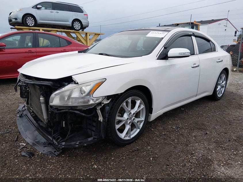2012 Nissan Maxima VIN 1N4AA5AP8CC830499 IAAI salvage auction — FRONT END, Clear (Indiana), sold $1,100 on 2026-07-29 (photo 6)