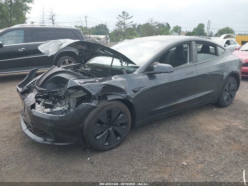 2025 Tesla Model 3 VIN 5YJ3E1EA0SF914436 IAAI salvage auction — FRONT END, Salvage Title, sold $8,600 on 2026-07-30 (photo 2)
