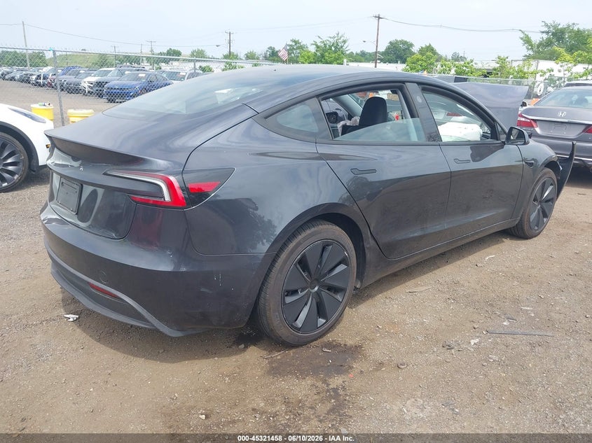 2025 Tesla Model 3 VIN 5YJ3E1EA0SF914436 IAAI salvage auction — FRONT END, Salvage Title, sold $8,600 on 2026-07-30 (photo 4)