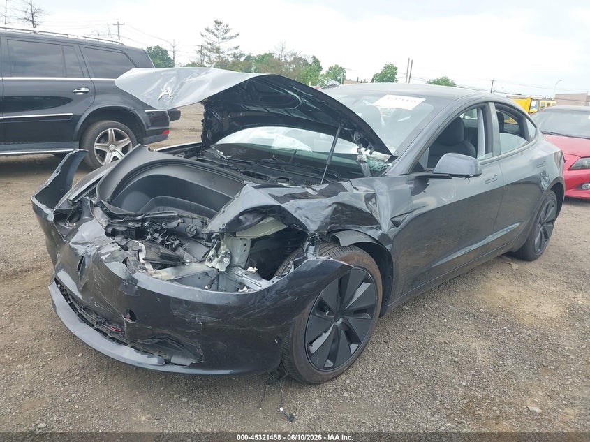 2025 Tesla Model 3 VIN 5YJ3E1EA0SF914436 IAAI salvage auction — FRONT END, Salvage Title, sold $8,600 on 2026-07-30 (photo 6)