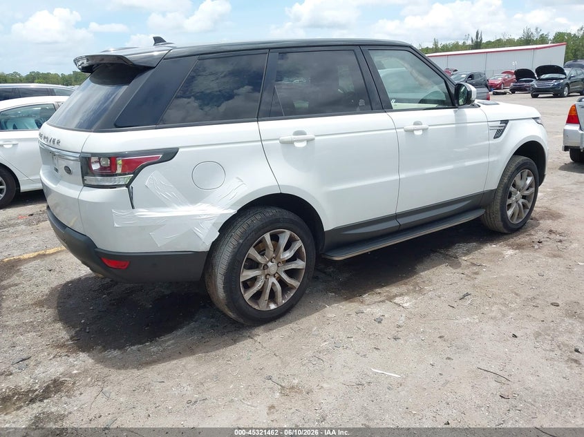 2015 Land rover Range rover sport VIN SALWR2VF2FA625665 IAAI salvage auction — REAR END, Rebuildable (Florida), sold $3,625 on 2026-07-29 (photo 4)
