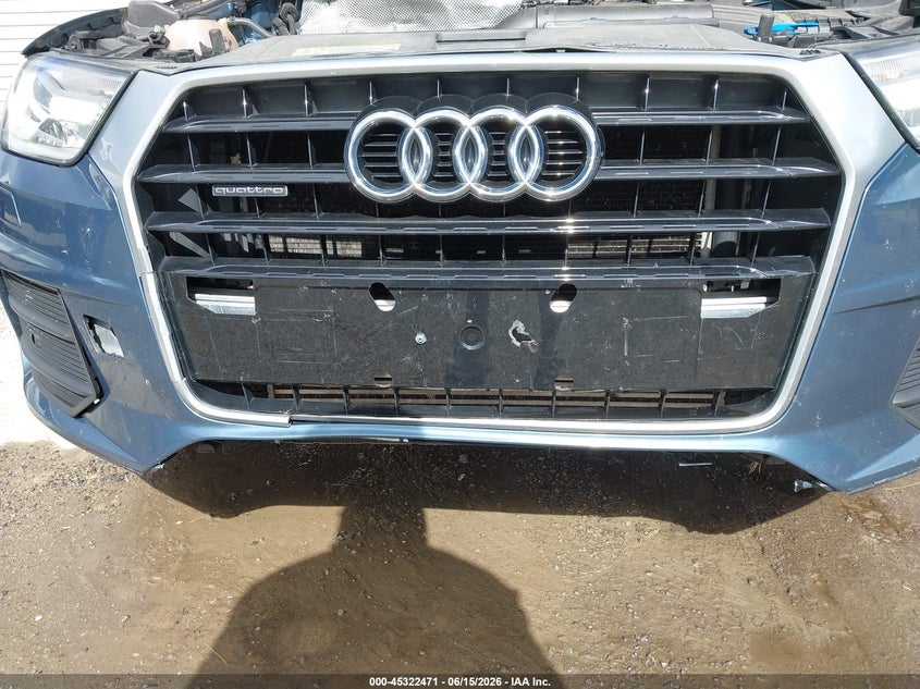 2016 Audi Q3 VIN WA1EFCFS2GR015078 IAAI salvage auction — FRONT END, Salvage (Ohio), sold $3,550 on 2026-07-27 (photo 6)
