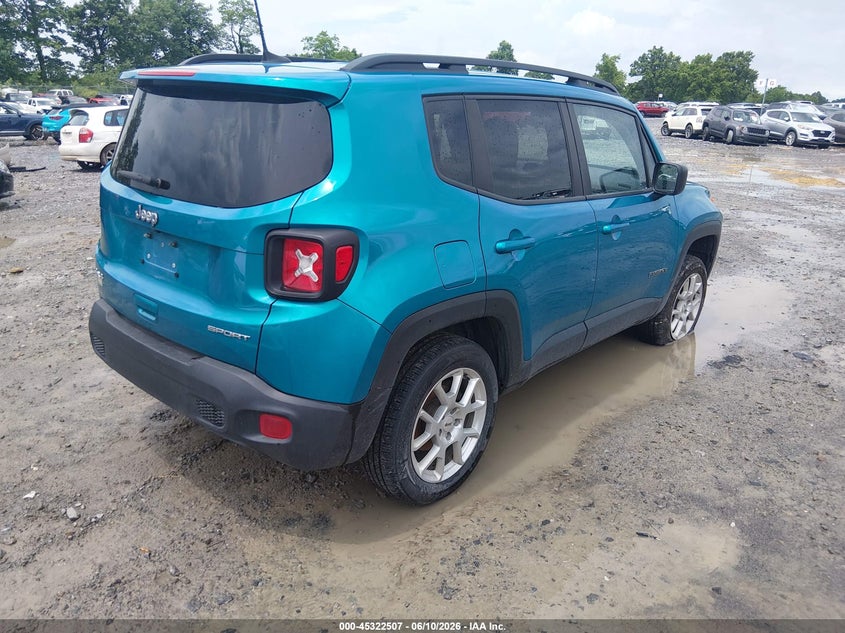 2022 Jeep Renegade VIN ZACNJDA11NPN81041 IAAI salvage auction — LEFT FRONT, Salvage Title, sold $3,050 on 2026-08-12 (photo 4)