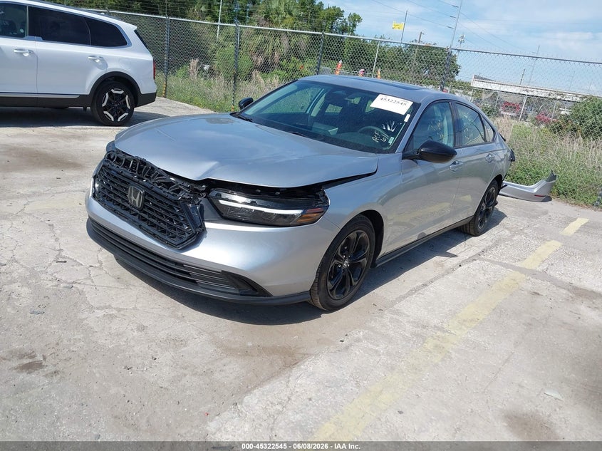 2025 Honda Accord VIN 1HGCY1F42SA088506 IAAI salvage auction — FRONT & REAR, Certificate Of Destruction (Florida), sold $9,150 on 2026-07-29 (photo 2)