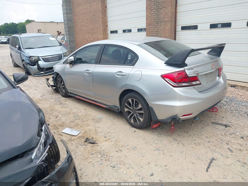 2015 Honda Civic VIN 19XFB2F89FE044303 IAAI salvage auction — FRONT END, Salvage Title, sold $1,150 on 2026-07-10 (photo 3)