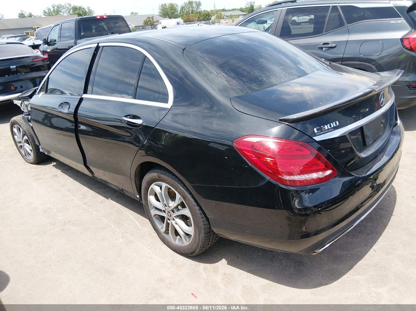 2015 Mercedes-benz C-klasse VIN 55SWF4KBXFU035622 IAAI salvage auction — FRONT END, Salvage (Ohio), sold $2,625 on 2026-07-11 (photo 3)