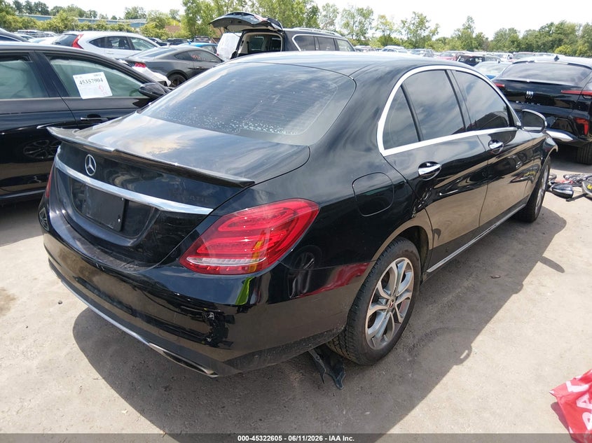 2015 Mercedes-benz C-klasse VIN 55SWF4KBXFU035622 IAAI salvage auction — FRONT END, Salvage (Ohio), sold $2,625 on 2026-07-11 (photo 4)