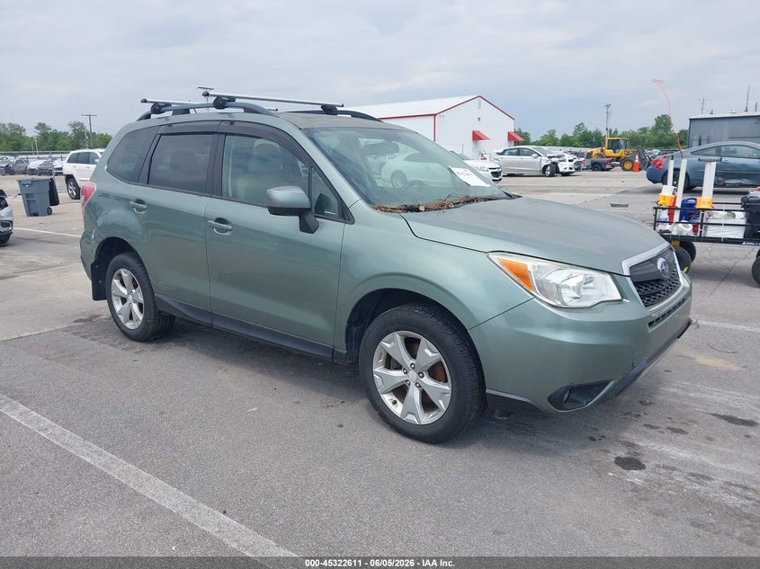 2015 Subaru Forester VIN JF2SJADC0FH522123 IAAI salvage auction — FRONT END, Clear (Indiana), sold $550 on 2026-07-17 (photo 1)