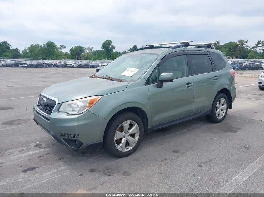 2015 Subaru Forester VIN JF2SJADC0FH522123 IAAI salvage auction — FRONT END, Clear (Indiana), sold $550 on 2026-07-17 (photo 2)