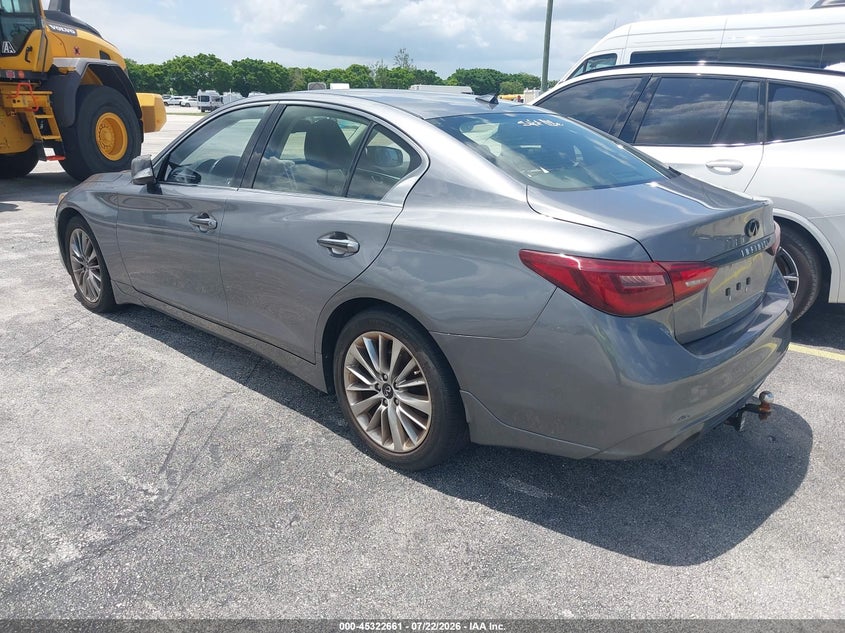 2021 Infiniti Q50 VIN JN1EV7ARXMM750276 IAAI salvage auction — NORMAL WEAR, Salvage (Florida), sold $3,175 on 2026-07-15 (photo 3)