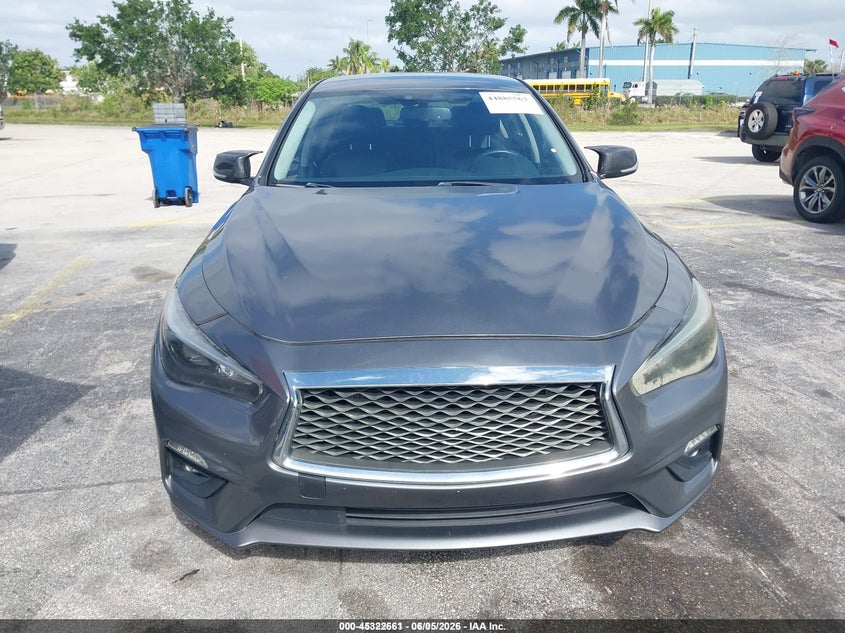 2021 Infiniti Q50 VIN JN1EV7ARXMM750276 IAAI salvage auction — NORMAL WEAR, Salvage (Florida), sold $3,175 on 2026-07-15 (photo 6)