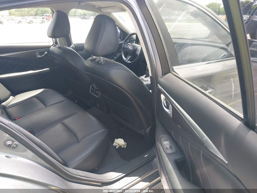 2021 Infiniti Q50 VIN JN1EV7ARXMM750276 IAAI salvage auction — NORMAL WEAR, Salvage (Florida), sold $3,175 on 2026-07-15 (photo 8)