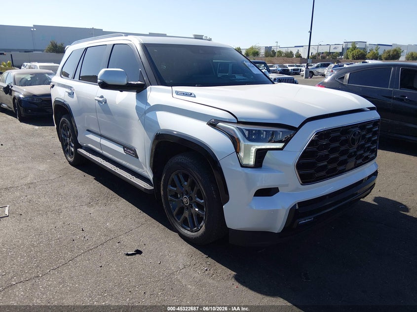 2024 Toyota Sequoia VIN 7SVAAABA0RX022877 IAAI salvage auction — LEFT REAR, Salvage Certificate (California), sold $32,675 on 2026-07-17 (photo 1)