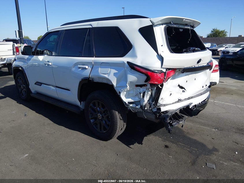 2024 Toyota Sequoia VIN 7SVAAABA0RX022877 IAAI salvage auction — LEFT REAR, Salvage Certificate (California), sold $32,675 on 2026-07-17 (photo 3)