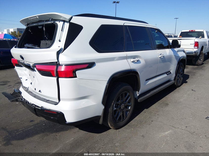 2024 Toyota Sequoia VIN 7SVAAABA0RX022877 IAAI salvage auction — LEFT REAR, Salvage Certificate (California), sold $32,675 on 2026-07-17 (photo 4)