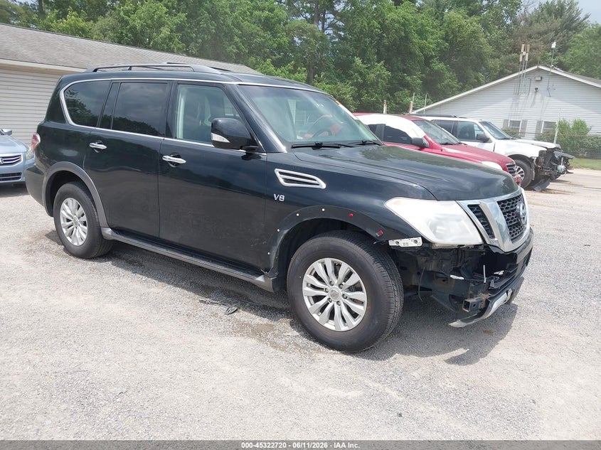 2017 Nissan Armada VIN JN8AY2NC7H9507520 IAAI salvage auction — FRONT END, Salvage (Ohio), sold $2,800 on 2026-07-13 (photo 1)