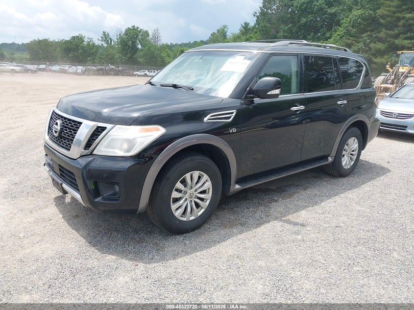 2017 Nissan Armada VIN JN8AY2NC7H9507520 IAAI salvage auction — FRONT END, Salvage (Ohio), sold $2,800 on 2026-07-13 (photo 2)