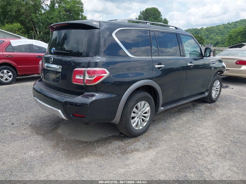 2017 Nissan Armada VIN JN8AY2NC7H9507520 IAAI salvage auction — FRONT END, Salvage (Ohio), sold $2,800 on 2026-07-13 (photo 4)