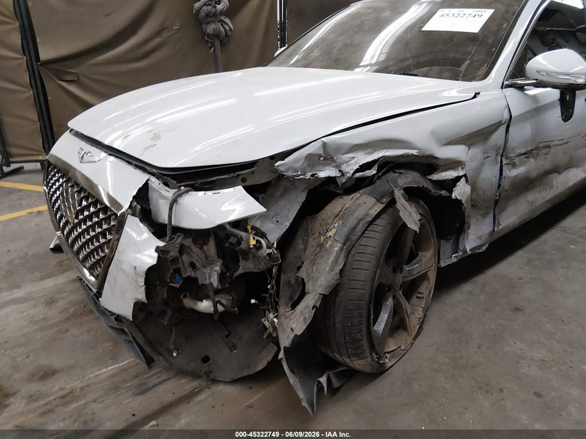 2020 Genesis G70 VIN KMTG44LA8LU045409 IAAI salvage auction — LEFT FRONT, Salvage Title, sold $2,250 on 2026-07-21 (photo 6)