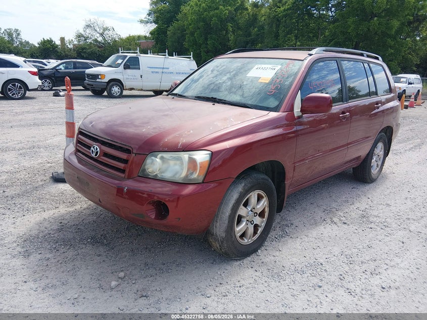 2006 Toyota Highlander VIN JTEDP21AX60096563 IAAI salvage auction — NORMAL WEAR, Original (Ohio), sold $725 on 2026-07-14 (photo 2)