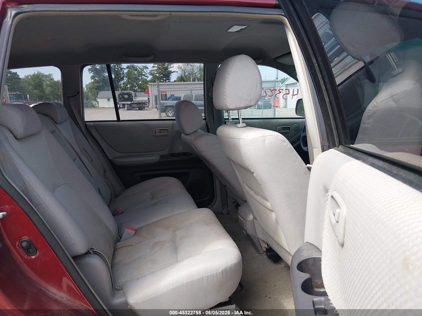 2006 Toyota Highlander VIN JTEDP21AX60096563 IAAI salvage auction — NORMAL WEAR, Original (Ohio), sold $725 on 2026-07-14 (photo 8)