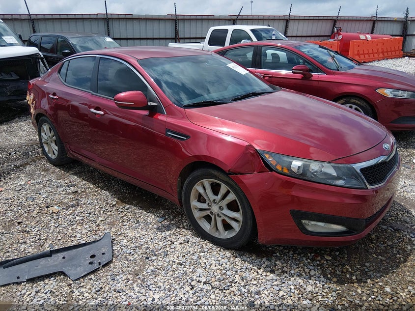 2013 Kia Optima VIN 5XXGN4A79DG118202 IAAI salvage auction — NORMAL WEAR, Clear (Oklahoma), sold $650 on 2026-07-16 (photo 1)