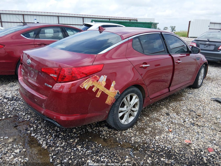 2013 Kia Optima VIN 5XXGN4A79DG118202 IAAI salvage auction — NORMAL WEAR, Clear (Oklahoma), sold $650 on 2026-07-16 (photo 4)