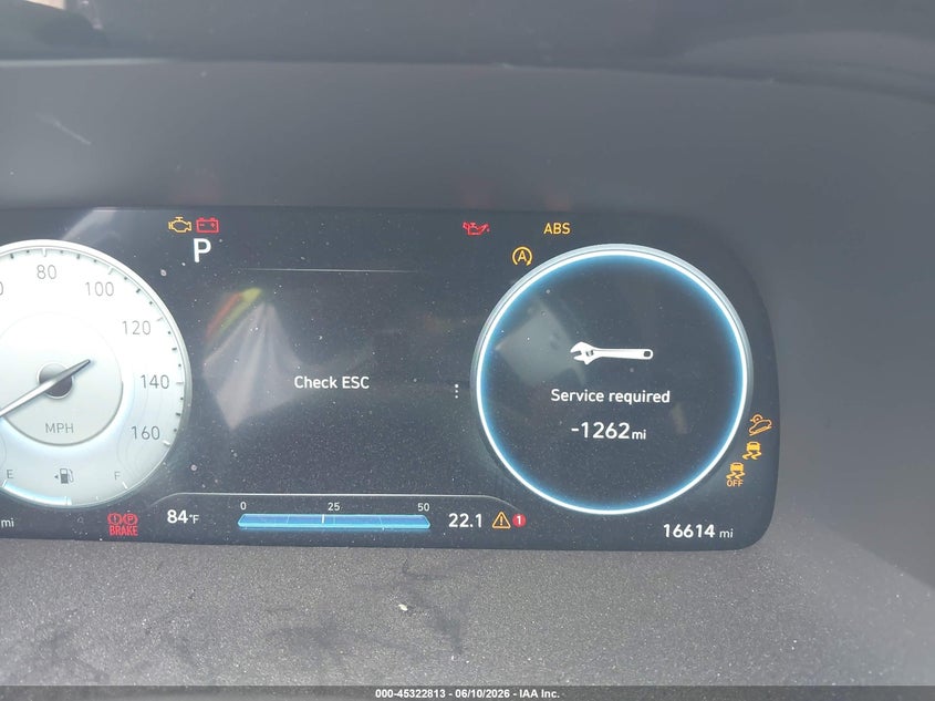 2025 Hyundai Palisade VIN KM8R4DGEXSU888798 IAAI salvage auction — LEFT FRONT, Salvage Title, sold $12,300 on 2026-07-21 (photo 7)