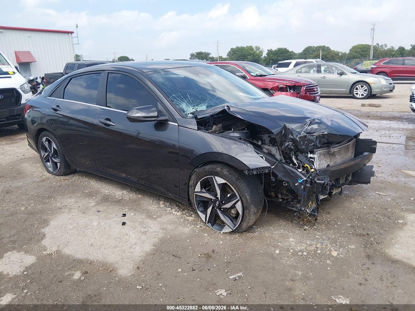2022 Hyundai Elantra VIN 5NPLP4AG0NH058079 IAAI salvage auction — FRONT END, Salvage Title, sold $1,450 on 2026-08-02 (photo 1)