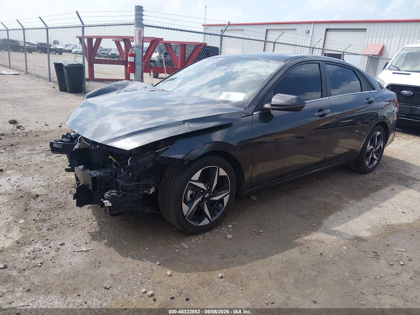 2022 Hyundai Elantra VIN 5NPLP4AG0NH058079 IAAI salvage auction — FRONT END, Salvage Title, sold $1,450 on 2026-08-02 (photo 2)