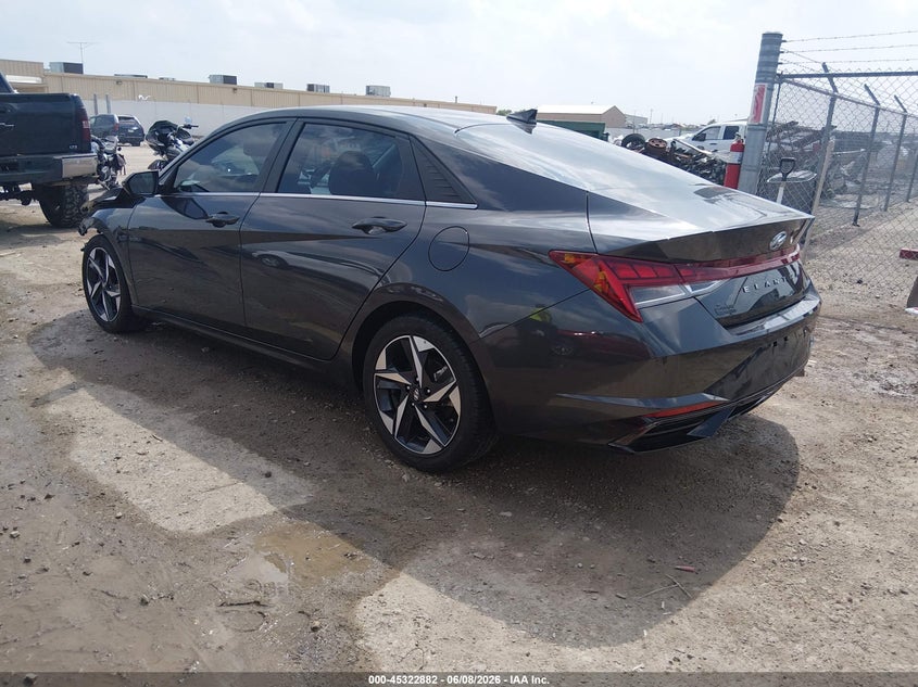 2022 Hyundai Elantra VIN 5NPLP4AG0NH058079 IAAI salvage auction — FRONT END, Salvage Title, sold $1,450 on 2026-08-02 (photo 3)