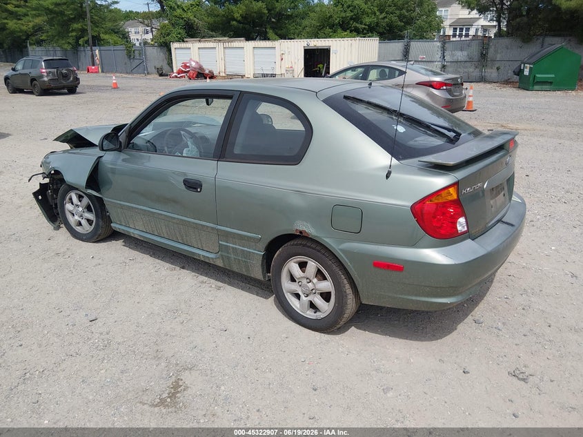 2004 Hyundai Accent VIN KMHCG35CX4U289721 IAAI salvage auction — FRONT END, Salvage (New Jersey), sold $25 on 2026-07-28 (photo 3)