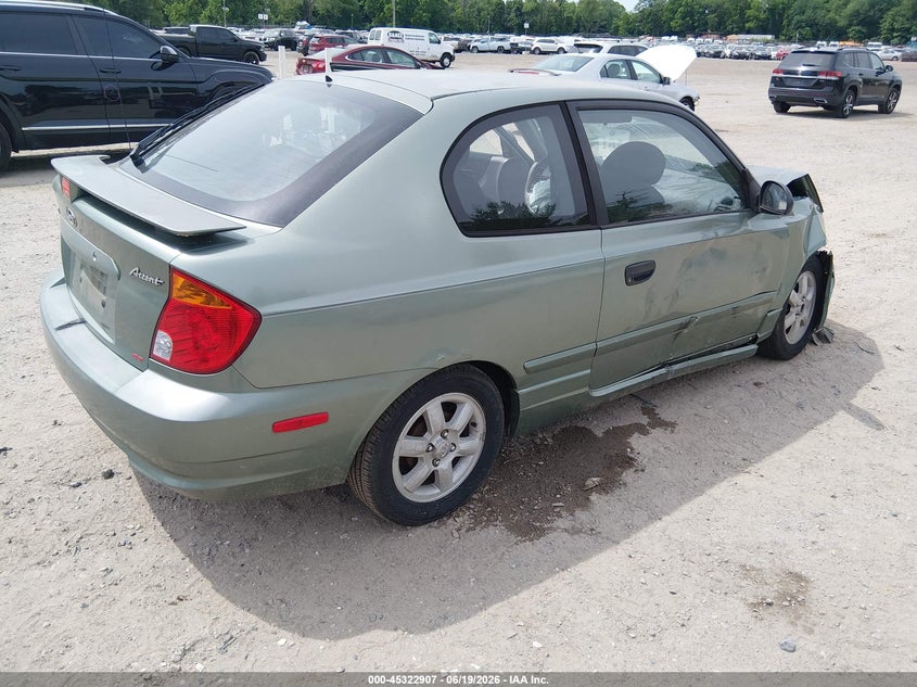 2004 Hyundai Accent VIN KMHCG35CX4U289721 IAAI salvage auction — FRONT END, Salvage (New Jersey), sold $25 on 2026-07-28 (photo 4)