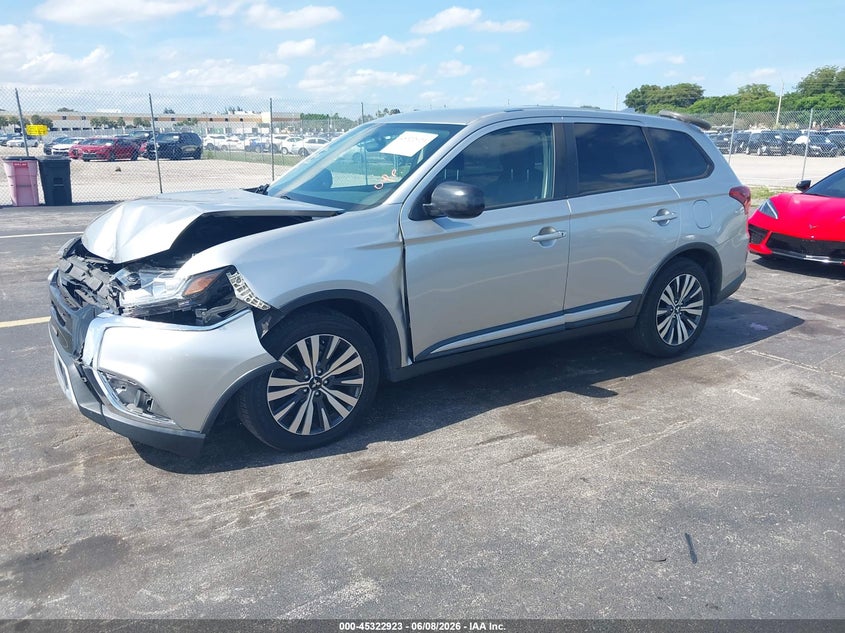 2019 Mitsubishi Outlander VIN JA4AD2A39KZ047663 IAAI salvage auction — FRONT END, Salvage Title, sold $3,100 on 2026-07-09 (photo 2)