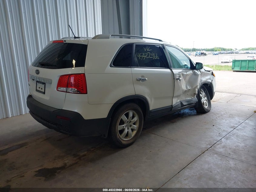 2013 Kia Sorento VIN 5XYKT3A69DG416052 IAAI salvage auction — FRONT END, Prior Salvage (Minnesota), sold $25 on 2026-07-29 (photo 4)