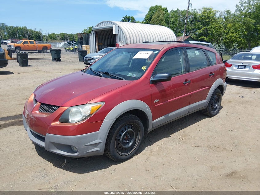 2003 Pontiac Vibe VIN 5Y2SM648X3Z420445 IAAI salvage auction — NORMAL WEAR, Salvage (Texas), sold $625 on 2026-07-24 (photo 2)