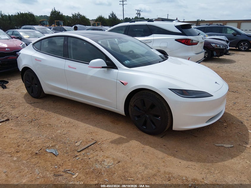 2026 Tesla Model 3 VIN 5YJ3E1EA4TF148891 IAAI salvage auction — REAR END, Salvage (North Carolina), sold $18,100 on 2026-08-01 (photo 1)