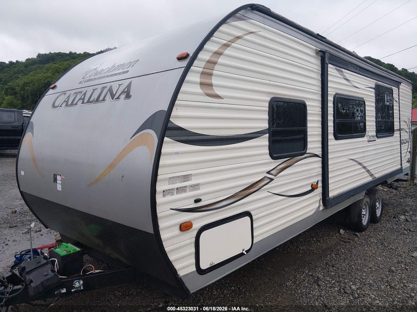 2015 Forest river Coachmen catalina VIN 5ZT2CASB9FA019524 IAAI salvage auction — SIDE, Salvage (West Virginia), sold $100 on 2026-07-30 (photo 2)