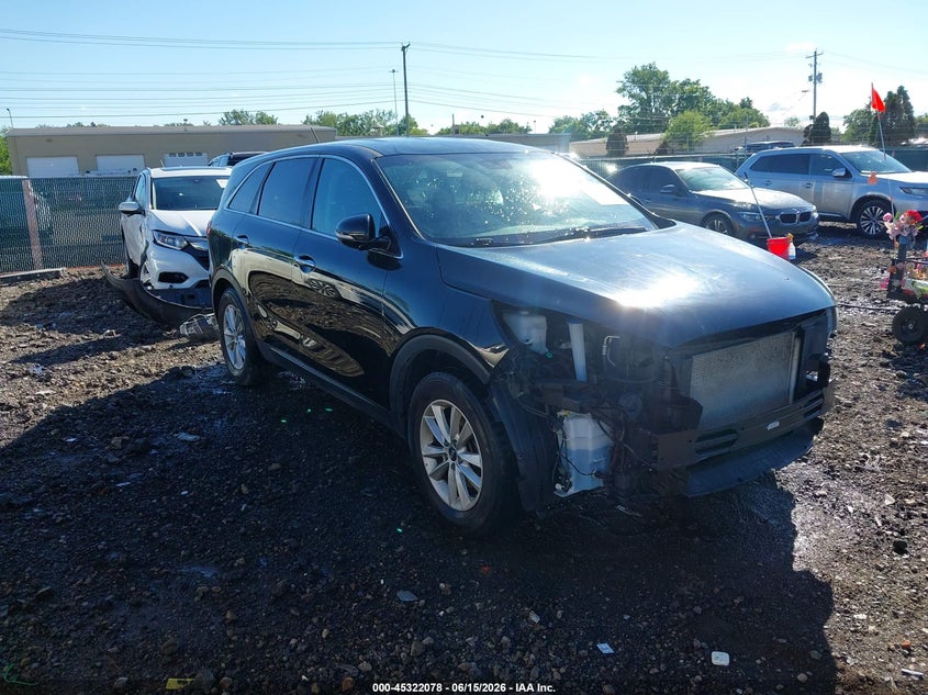 2020 Kia Sorento VIN 5XYPG4A36LG670760 IAAI salvage auction — FRONT END, Salvage Title, sold $3,750 on 2026-07-31 (photo 1)