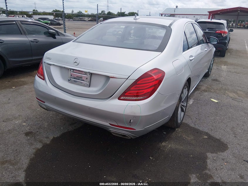 2015 Mercedes-benz S-klasse VIN WDDUG8CB5FA103965 IAAI salvage auction — FRONT END, Salvage Title, sold $6,650 on 2026-07-06 (photo 4)